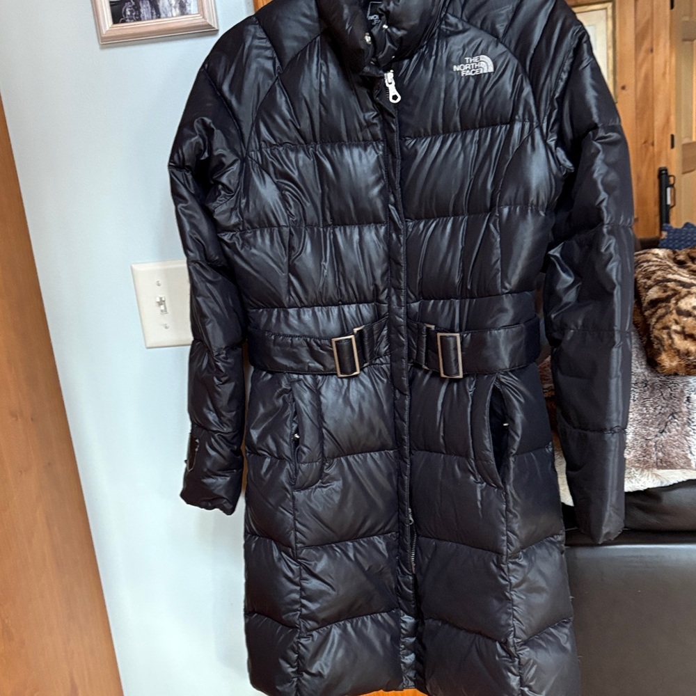 The North Face Women's Belted Black Puffer coat